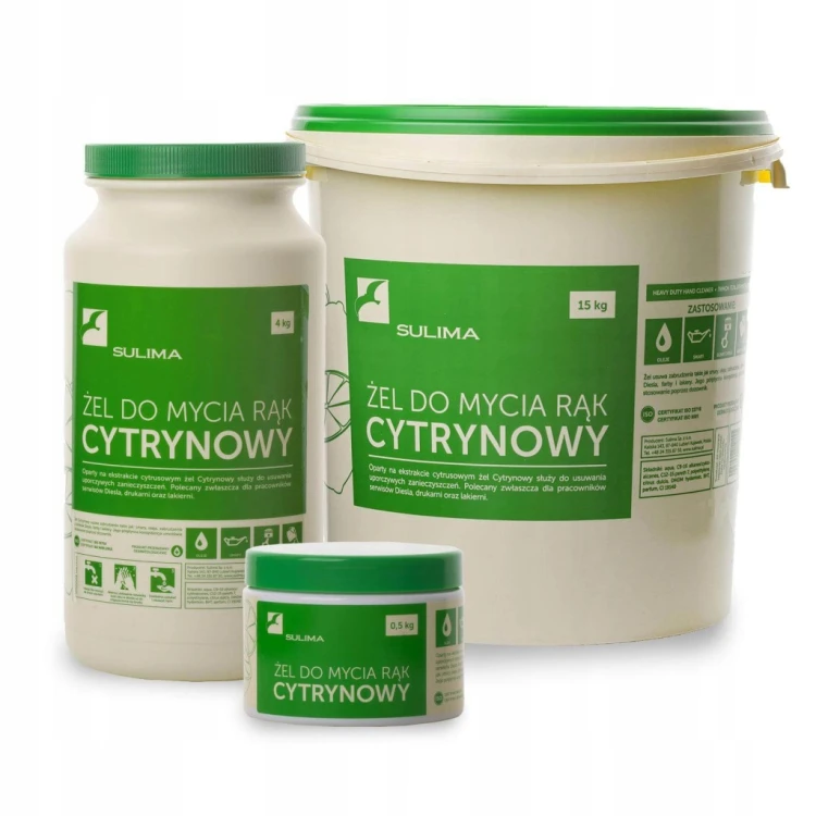 SULIMA Żel do mycia rąk Cytrynowy 15kg