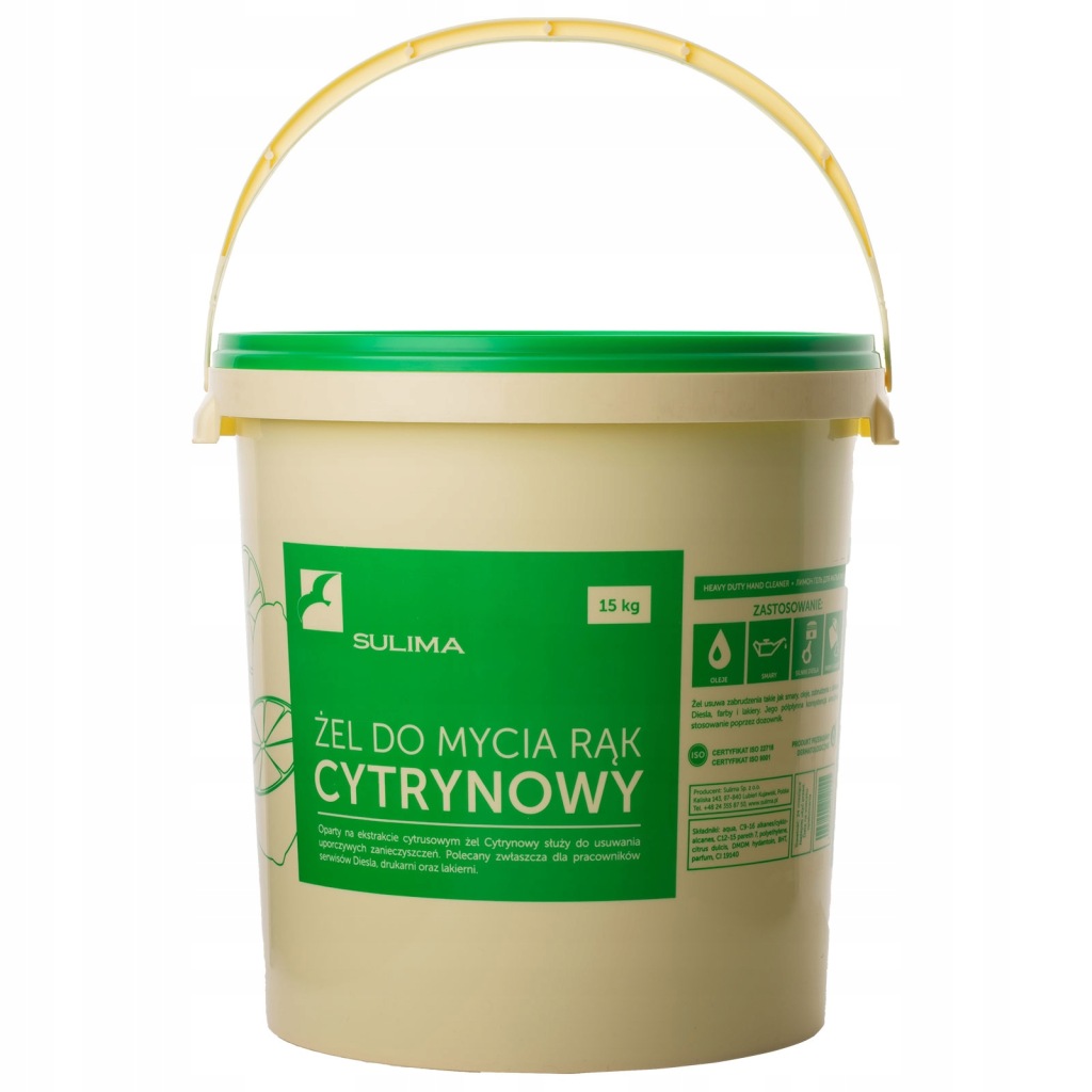 SULIMA Żel do mycia rąk Cytrynowy 15kg