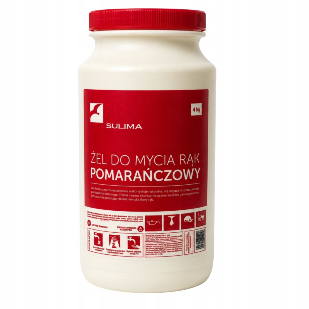 SULIMA Żel do mycia rąk Pomarańczowy 4kg