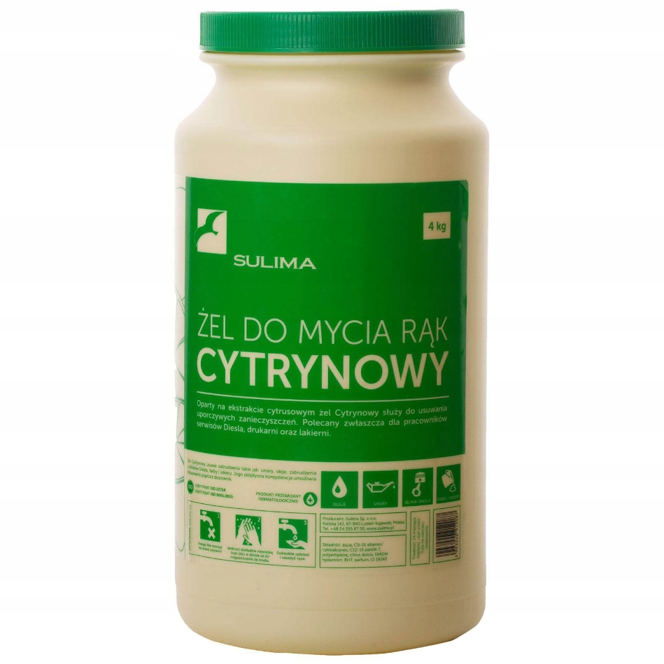 SULIMA Żel do mycia rąk Cytrynowy 4kg
