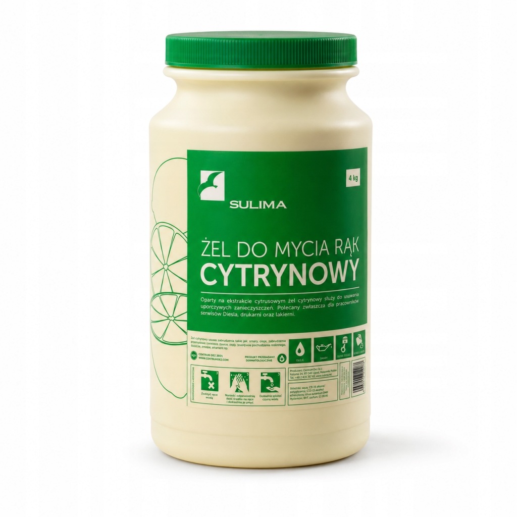 SULIMA Żel do mycia rąk Cytrynowy 4kg